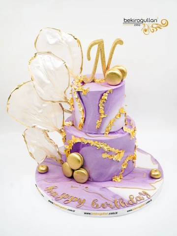 Harf Ve Gold Detay Butik Pasta