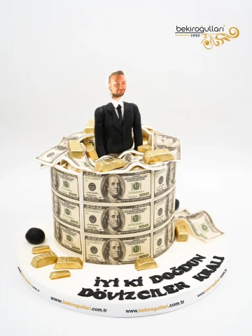 Kişisel Deta Dolar Tasarım Pasta