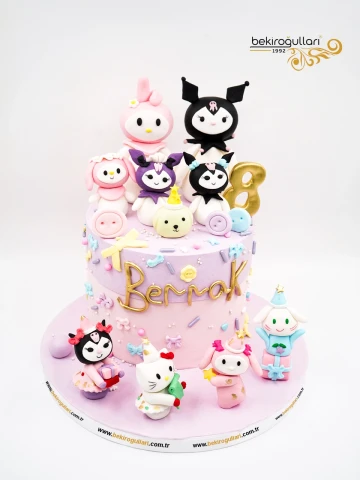 Kuromi Ve Hello Kitty Butik Pasta