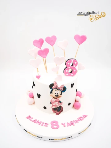 Minnie Mouse Tasarım Butik Pasta