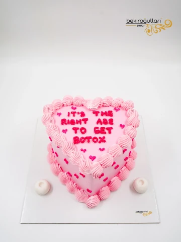 Pembe Kalp Detay Naked Pasta