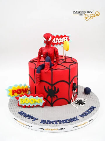 Spiderman Detay Tasarım Pasta