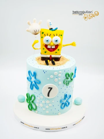 Sünger Bob Tasarım Pasta