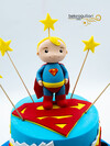 Çocuk Superman Konsept Pasta