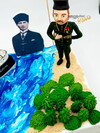 Atatürk Temalı Özel Butik Pasta