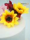 Çiçek Süsleme Ve Harf Detaylı Butik Pasta