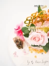 Çiçek Süslemeli Tasarım Butik Pasta