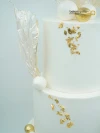 Gold Detay Beyaz Butik Pasta