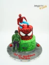Spiderman Ve Hulk Konsept Pasta