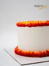 Sarı Kırmızı Detay Sıvama Pasta