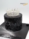 Taç Detay Siyah Konsept Pasta