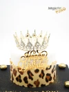Taç Ve Leopar Detay Konsept Pasta